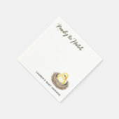 Klaar om te broeden Yellow Spring Chick Baby showe Servet (Hoek)