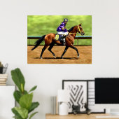 Klaar om te draaien - Paarden schilderen Poster (Thuiskantoor)