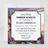 Klaar om te feesten | Verjaardagsfeestje met gamin Kaart (Achterkant)