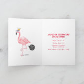 Klaar om te flamingeren? Grappige Flamingo Verjaar (Binnen)