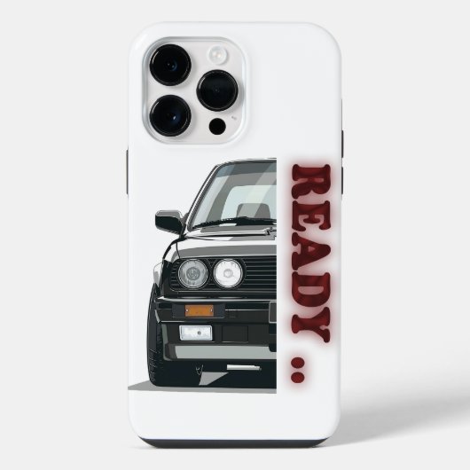 Klaar om te Gaan iPhone Hoesje (Achterkant)
