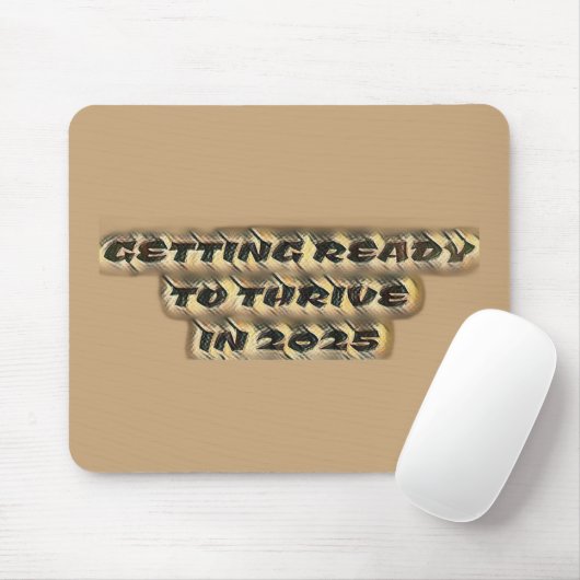 Klaar om te groeien in 2025 muismat (Met muis)