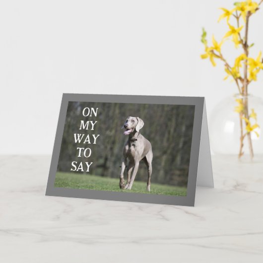 KLAAR OM TE HOREN DAT IK EEN ZEER GELUKKIGE VERJAA KAART (Gele Bloem)