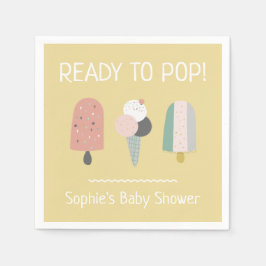 Klaar om te knallen Boheemse baby shower servetten