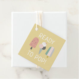 Klaar om te knallen Boho baby shower favor tag mos Bedankjes Labels