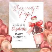 Klaar om te knallen frisdrankfles baby shower welk