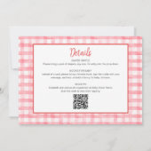 Klaar om te knallen frisdrankfles met QR-code baby Kaart (Achterkant)