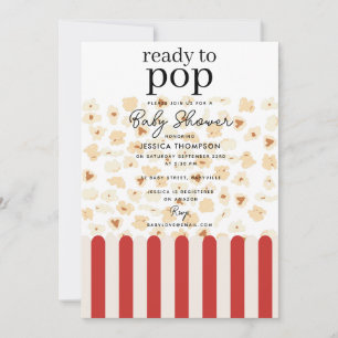 Klaar om te knallen Popcorn Baby Shower Kaart