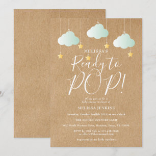 Klaar om te knallen Twinkle Twinkle Baby Shower Ru Kaart
