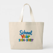 Klaar om te Leren Grote Tote Bag (Achterkant)