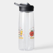 Klaar om te leren Lachend appelontwerp Waterfles (Rechts)