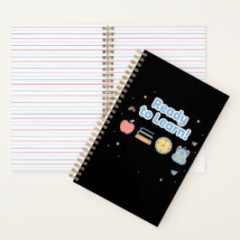 Klaar om te leren Schattig terug naar school Notitieboek