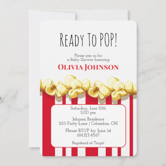 Klaar om te ontploffen! Baby Shower Uitnodiging (Voorkant)