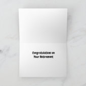 KLAAR OM TE ONTSPANNEN ***PENSIOEN GEFELICITEERD** KAART (Binnen)