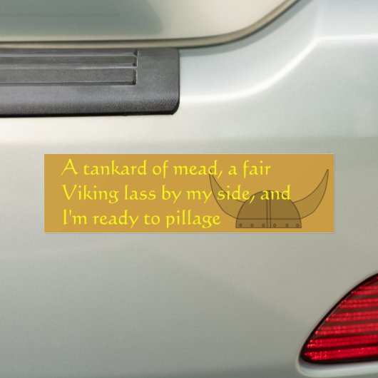 Klaar om te plunderen bumpersticker (Op auto)