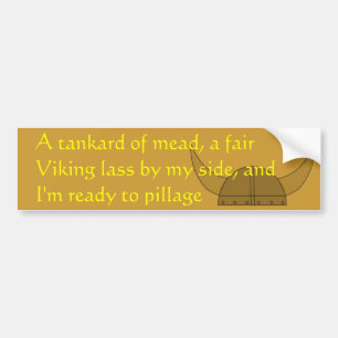 Klaar om te plunderen bumpersticker