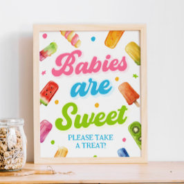 Klaar om te Poppen Baby shower Baby's zijn Sweet F Poster