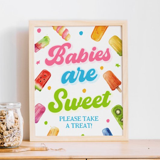 Klaar om te Poppen Baby shower Baby's zijn Sweet F Poster