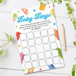 Klaar om te Poppen Baby shower Bingo Game