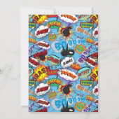 Klaar om te Poppen Baby shower Comic Book Modern B Kaart (Achterkant)