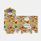 Klaar om te Poppen Baby shower Fun Comic Book Bedankdoosjes (Uitgevouwen)