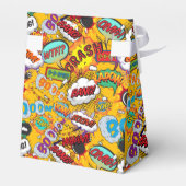 Klaar om te Poppen Baby shower Fun Comic Book Bedankdoosjes (Achterkant)