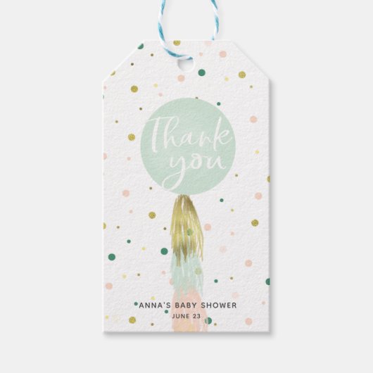 Klaar om te Poppen Baby shower gunstag Cadeaulabel (Voorkant)