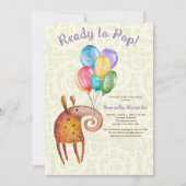 Klaar om te Poppen baby shower Invitation Kaart (Voorkant)