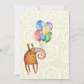 Klaar om te Poppen baby shower Invitation Kaart (Achterkant)