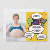 Klaar om te Poppen Baby shower Modern Fun Foto Kaart (Voorkant)