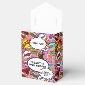 Klaar om te Poppen Baby shower Pink Comic Book Bedankdoosjes (Geopend)