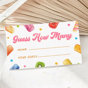 Klaar om te Poppen Baby shower Popsicle Raad Hoeve Informatiekaartje