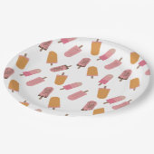 Klaar om te Poppen Baby shower Popsicles Schattige Papieren Bordje (Gekanteld)