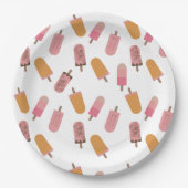 Klaar om te Poppen Baby shower Popsicles Schattige Papieren Bordje (Voorkant)