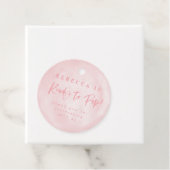 Klaar om te poppen! baby shower uitnodigen dank u bedankjes labels (In situ)