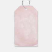 Klaar om te poppen! baby shower uitnodigen dank u  cadeaulabel (Achterkant)