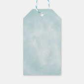 Klaar om te poppen! baby shower uitnodigen dank u  cadeaulabel (Achterkant)