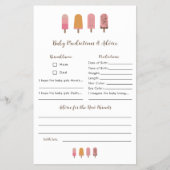 Klaar om te Poppen Baby shower voorspellingen advi Flyer (Voorkant)