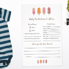 Klaar om te Poppen Baby shower voorspellingen advi Flyer