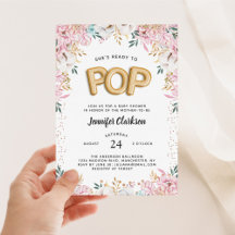 "Klaar om te Poppen" Floral Baby shower Ballonnen