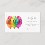 Klaar om te Poppen Ice Cream Gradient Pink Baby sh Informatiekaartje (Voorkant)