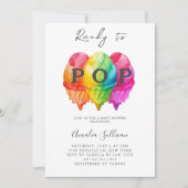 Klaar om te Poppen Ice Cream Gradient Pink Baby sh Kaart (Voorkant)