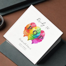 Klaar om te Poppen Ice Cream Gradient Pink Baby sh Servet