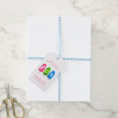Klaar om te Poppen kleurrijk Roze Baby shower Cadeaulabel (Met Touw)