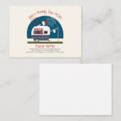 Klaar om te Poppen Rood Wit Blauw Luier Raffle Informatiekaartje (Voorkant / Achterkant)