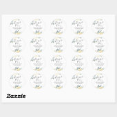 Klaar om te Poppen Schattige Baby shower Favor Flo Ronde Sticker (Vel)