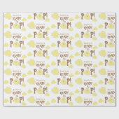 Klaar om te Poppen Schattige Popcorn Baby shower Cadeaupapier (Vlak)