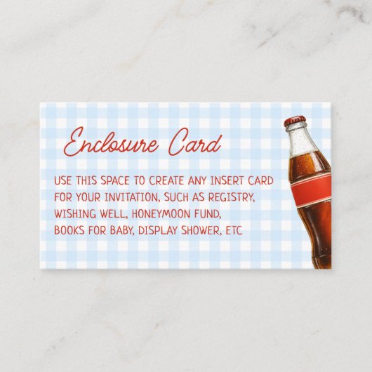 Klaar om te Poppen Soda Blue Cola Custom Informatiekaartje (Voorkant)