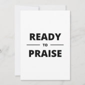 KLAAR OM TE PRAISEN KAART (Voorkant)