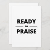 KLAAR OM TE PRAISEN KAART (Voorkant / Achterkant)